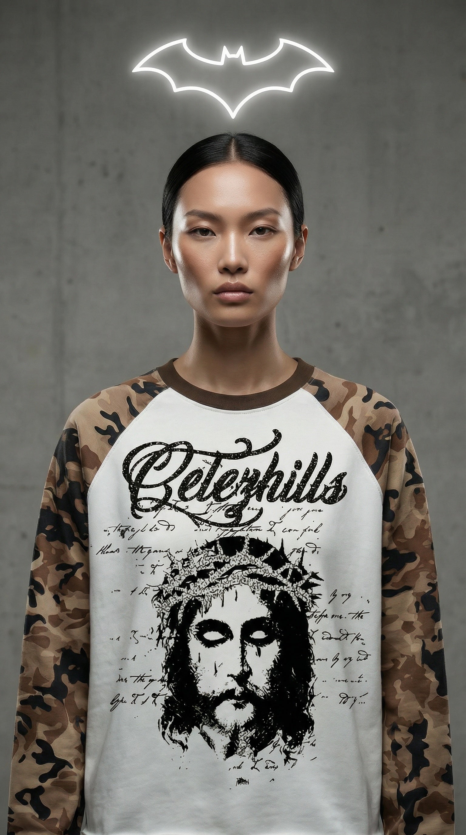 BROWN CAMO JESUS THERMO LONG SLEEVE