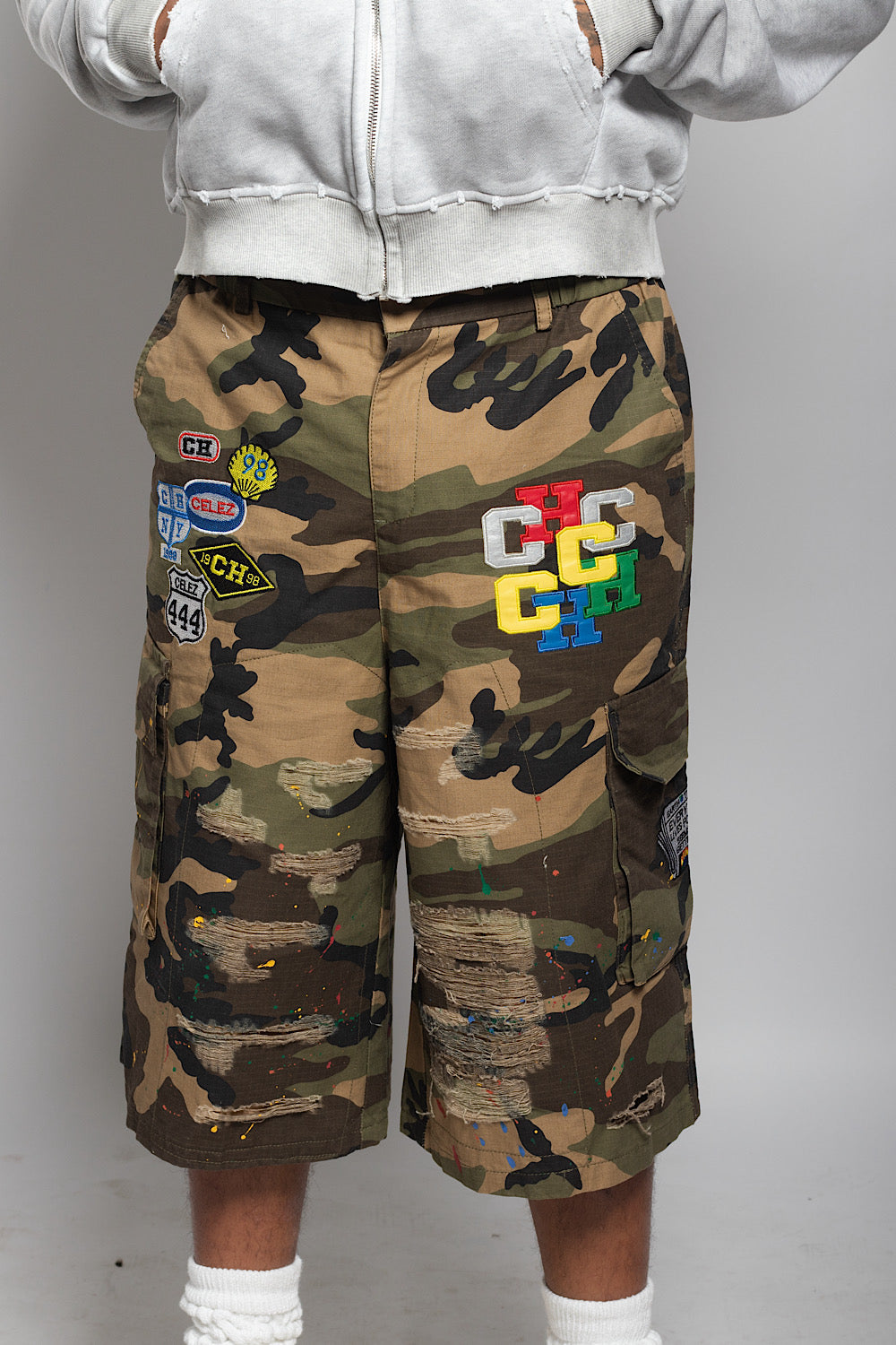 The "98 Riot" Camo Shorts-3