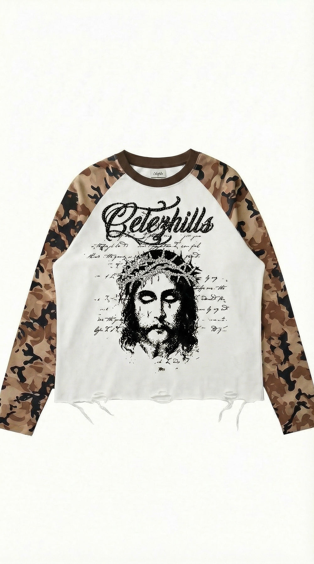 BROWN CAMO JESUS THERMO LONG SLEEVE