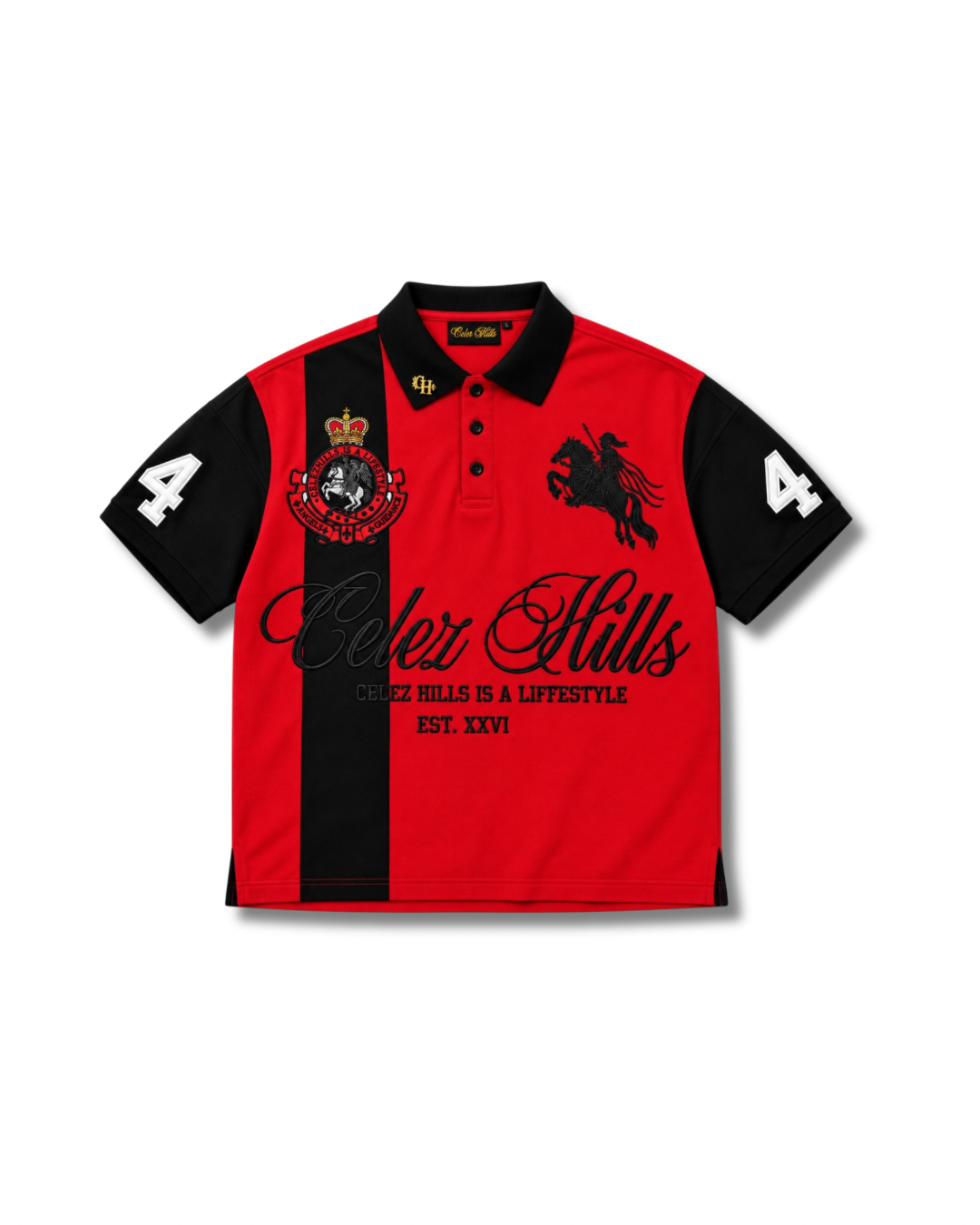 Crimson Crest Polo